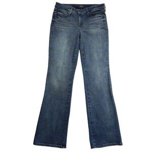 Arden B Womens Lexy Slim Bootcut Low Rise Dark Wash Jeans Blue Size 26